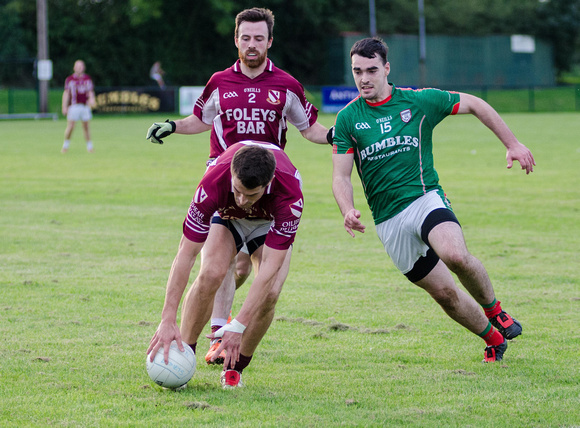 Glen Emmets v Oliver Plunketts in the 2017 Louth Football Divisi