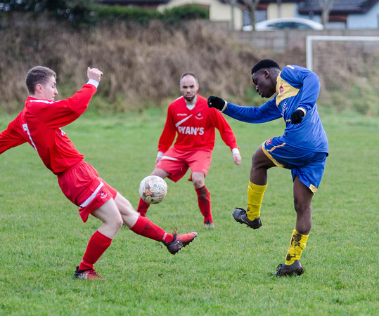 Grove Rangers v Robinstown in the 2017/18 NEFL Divison 4