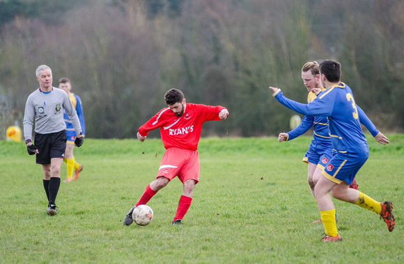 Grove Rangers v Robinstown in the 2017/18 NEFL Divison 4